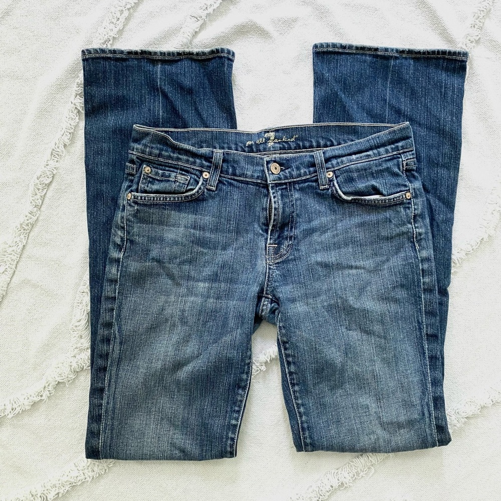 7 for all Mankind sz 30 bootcut blue jeans women